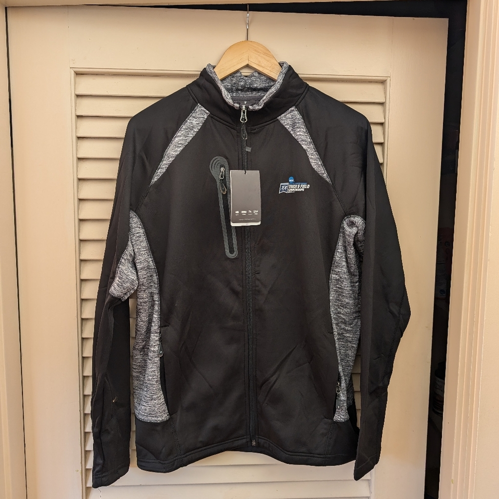 NWT Fossa full zip warmup jacket with NCAA branding